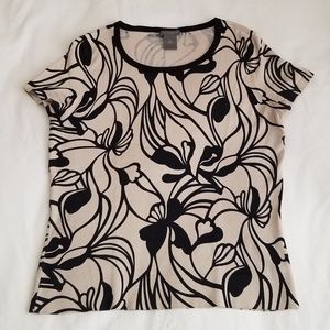Ann Taylor silk mixed printed top, SP